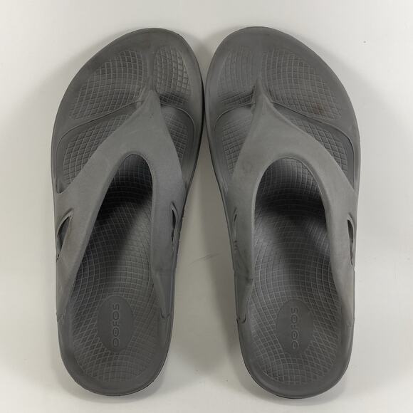 Oofos Ooriginal Flip Flops Mens Size 10 Womens Size 12 Gray Comfort Recovery main image 5